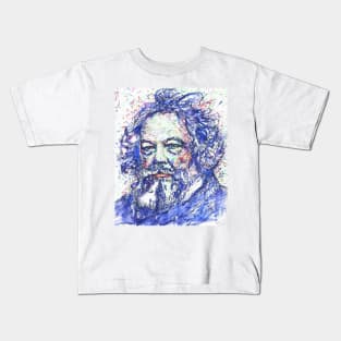 MIKHAIL BAKUNIN watercolor and ink portrait Kids T-Shirt